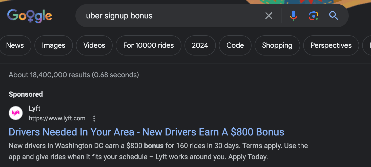 lyft signup bonus